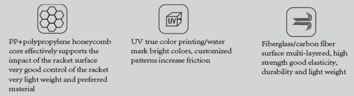 VBR1 Fiberglass Paddle with Hot-press