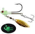 Premium Glow Fishing Jig Hooks - 4 Size Set